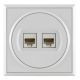 P  Komun. prikjuc. RJ45 8/8  sa dva modula Cat6 UTP