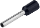 Izolovana završna čaura 6mm2 20mm crna