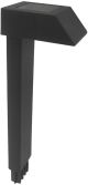 Solarna baštenska lampa 29.5cm IP44 PVC crna