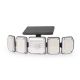 Solarna zidna lampa 2.5W 486lm IP44 crna