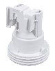 Grlo E27 stojeće termoplastično belo M10x1