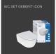 WC ŠOLJA KONZOLNA ICON RIMFREE SA SOFTCLOSE SLIM DASKOM Geberit 500.784.01.1