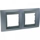 DEKORATIVNI RAM METAL SIVA/GRA FIT. DVOST