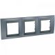 DEKORATIVNI RAM METAL SIVA/GRA FIT. TROST