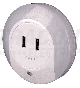 LED noćno svetlo sa senzorom i USB 0.4W 1A