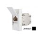 INTERIO Antracit priklj. RJ45 ravna CAT5e STP 1M