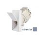 INTERIO Gliter siva priklj. RJ 45 kosa CAT5e STP 1M