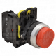 Istaknuti sklopka crveni1×NC. 5A/230V AC-15. IP42
