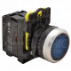 Svetleca taster plavo1×NO. 5A/ 230V AC-15. IP65. LED 230V AC/