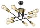 Visilica Pina 8xE27 fi60cm crna