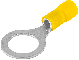 Izolovana okasta stopica žuta 6mm2 M8 PVC