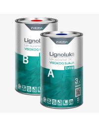 Lak za parket 2K visokog sjaja EXTRA komplet 3 l + 3 l Lignoluks