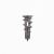 Tipl metalni puž Driva 13x31 mm