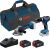 Bosch akumulatorski set alata GSB 18V-65 + GWS 18V-8 + 2x GBA 4,0 Ah + torba, 0615A5008Z