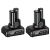 Bosch set akumulatora 2x GBA 12V 6.0Ah - (1600A00X7M)