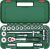 Bosch 25-delni set nasadnih ključeva i nastavaka sa čegrtaljkom 1/2", 1600A02Z9F