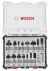 Komplet raznih glodala, 15 komada, držač Bosch, 15-piece Mixed Application Router Bit Set