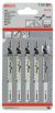 List ubodne testere T 101 BR Bosch 2608630014, Clean za Drvo, 5 komada
