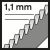 List ubodne testere T 1018 AFP Bosch 2608636793, Precision za Metal-Siwich