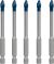 Bosch komplet EXPERT HEX-9 HardCeramic burgija za crep od 5-delni