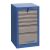 Orman za alat uski sa 6 fioka 475 x 650 x 870 mm Unior 990ND6LC100