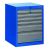 Orman za alat širi sa 6 fioka 663 x 650 x 870 mm Unior 990WD6
