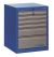 Orman za alat široki sa 6 fioka 663 x 650 x 870 mm Unior 990WD6LC100