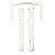 Garnitura Ključ Pvc, bela Bane