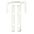Garnitura Cilindar Pvc, bela Bane