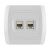STATUS Komunikaciona priključnica RJ45 8/8 sa dva modula Cat6 UTP