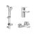 Set baterija Ideal Standard CERAFLEX za lavabo i kadu sa tuš ruči. i tuš crevom