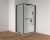 Tuš kabina COPEN ATLAS PRO 1V 1200x800x2000 matt black. staklo 6mm providno