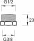 Redukcija Minotti 3/8Fx1/2M CF6059 3812