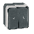 Taster sklopka roletne 10A IP55 tamno siva, Aling-Conel
