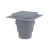 Podni slivnik 150×150/110 mm ravan APV11, siva rešetka Alca Plast