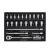 Set nasadnih ključeva (gedora) 3/8″ sa račnom 6-22mm 22 dela 44708 Wiha