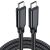 USB-C kabl 240W 5A 20Gbps 1 m crni, Xwave
