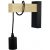 Zidna lampa Madeline 1xE27 IP20 crna hrast