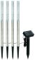 Solarna baštenska lampa 47cm IP44 metalna LED