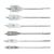 Burgije "leptir" za drvo (set 6/1) Top Tools 60H860