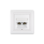 Priključnica komunikacijska PRESTIGE 2xRJ45 Cat5e FTP Aling-Conel