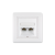 Priključnica komunikacijska PRESTIGE 2xRJ45 Cat6 FTP Aling-Conel