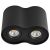 Plafonska dupla spot lampa valjak GU10 125mm crna