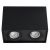 Plafonska lampa kocka dupla GU10 125 mm crna IP20