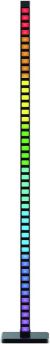 LED podna lampa RGB 10W senzor muzike crna
