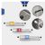 Adapteri za nasadne ključeve sa šestougaonim prihvatom 1/4", set 3 kom KS Tools Brilliant BT053003