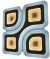 LED plafonjera Dekor Oyster Dakar 95W 48cm RF