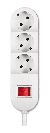 Priključnica prenosna nerastavna trostruka 10m sa sklopkom Aling-Conel