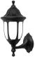 Zidni fenjer MATEOU 1xE27 crni IP44 166x362mm