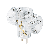 T adapter sa 3 priključnice 16A 250V~ Aling-Conel